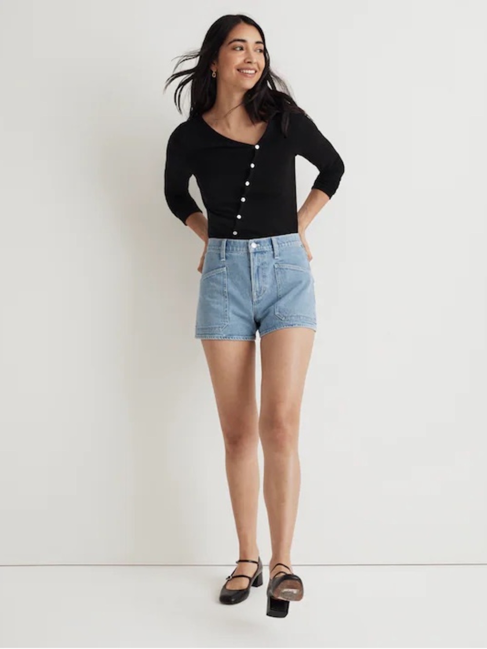 Madewell The Perfect Vintage Jean Short in Cardston Wash size 33